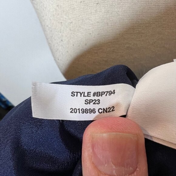 J.Crew Collection Alfie Blazer Striped Jacquard Blue Size 6 BP794 - Picture 8 of 13